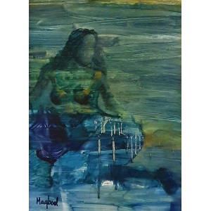 Maqbool Ahmed, 11 x 15 inch, Oil on Board, Figurative Painting, AC-MA-012